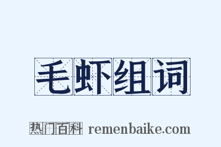 毛虾组词是什么意思的图片